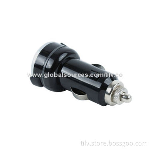 Dual USB Car Charger, 2.1A, Mini, CE/FCC Certified, RoHS Directive-compliant